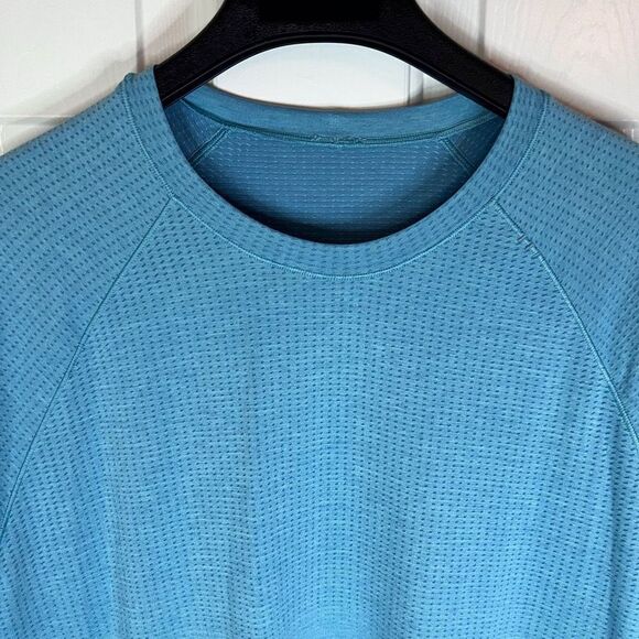 Lululemon Athletica Men’s Swiftly Metal Vent Tech Athletic Blue Top Size XXL - Picture 3 of 7